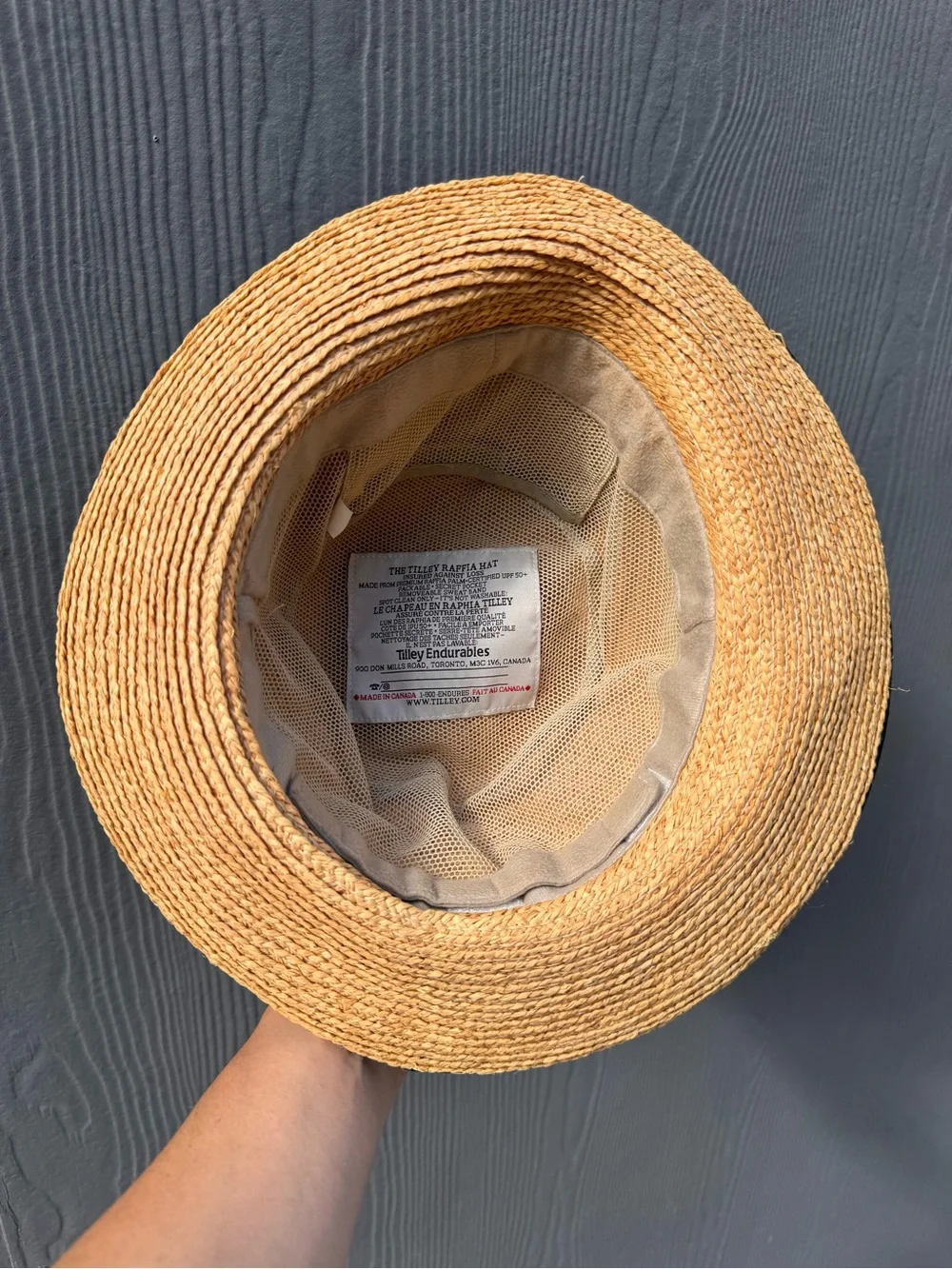 Tilley Women’s Brand Rebecca Sun Raffia Hat Vintage 90s Size LG